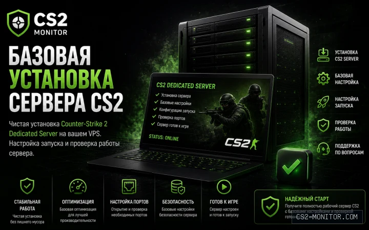 Базовая установка сервера CS2